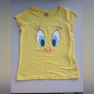 Warner Bros. Looney Tunes Tweety Bird Graphic Kids Girls Tee Size 14/16